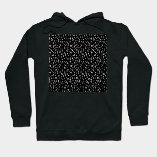 Music notes in black background Hoodie